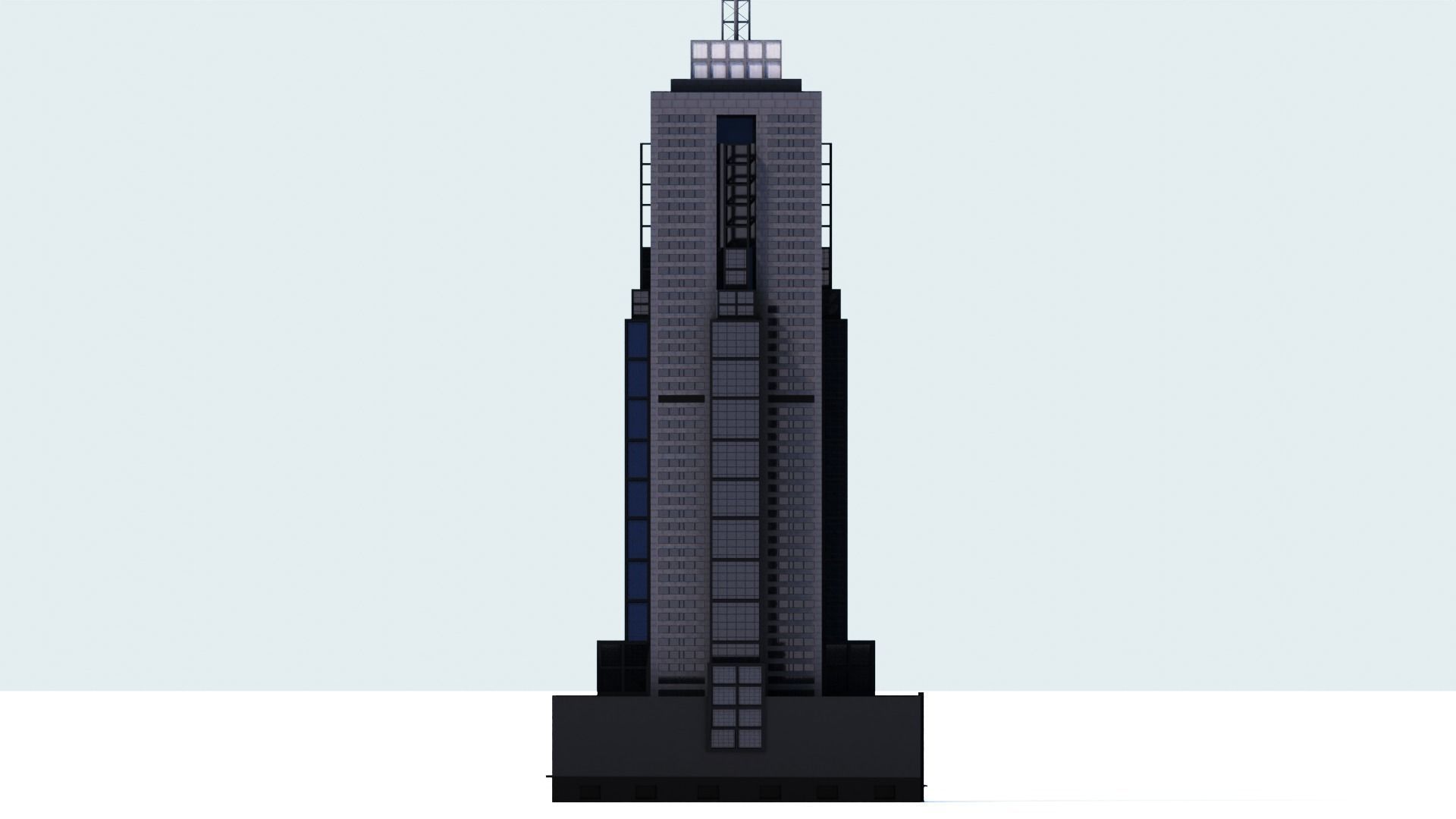 101 Collins St Low-poly 3D model_15