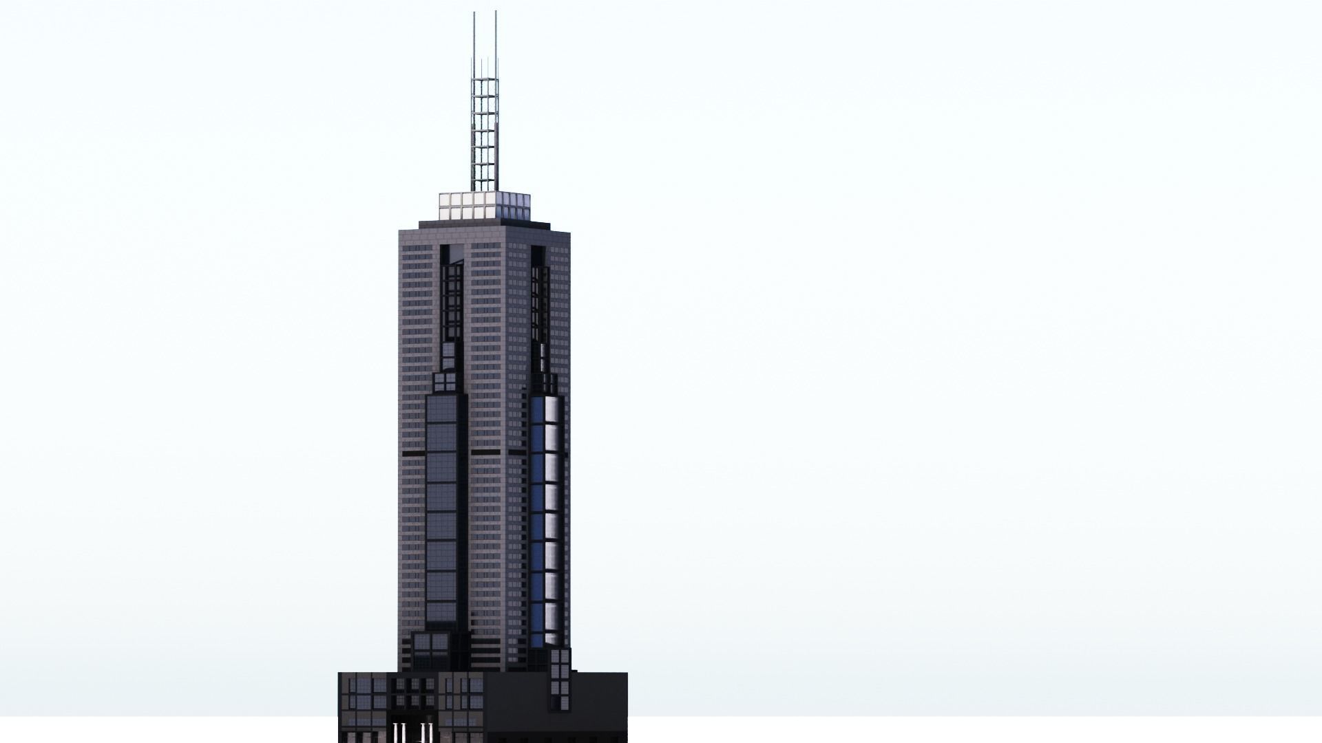 101 Collins St Low-poly 3D model_1