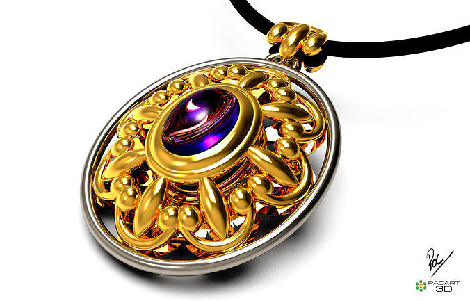 Pendant inspired by nature 3D print model