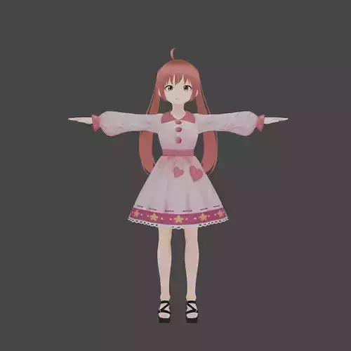 LOLI ANIME GIRL 3D model