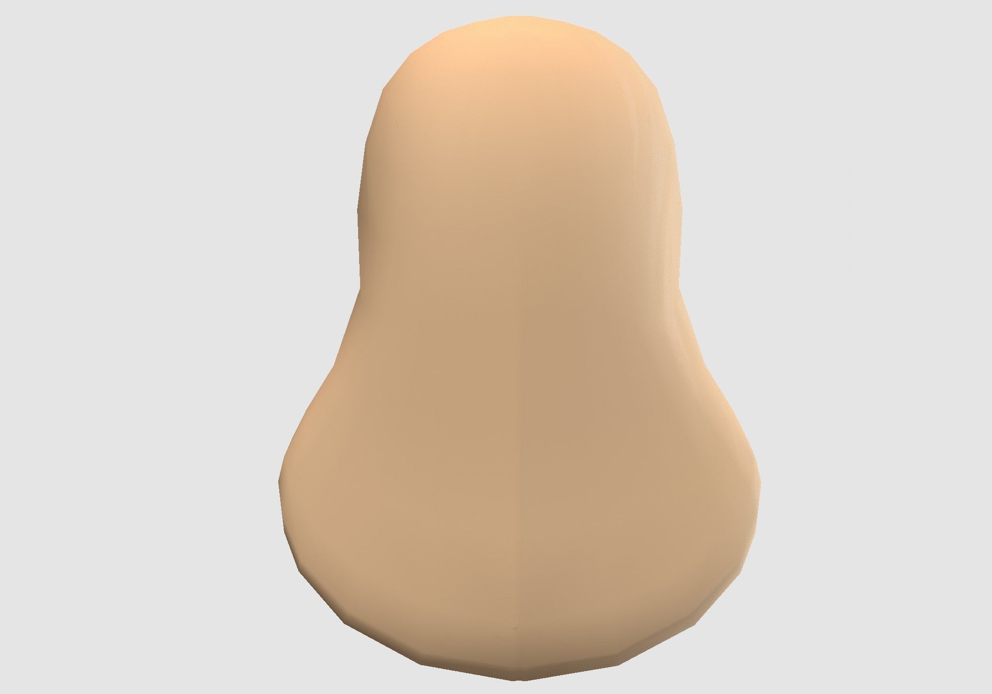 female cartoon hairstyle 3D model_4