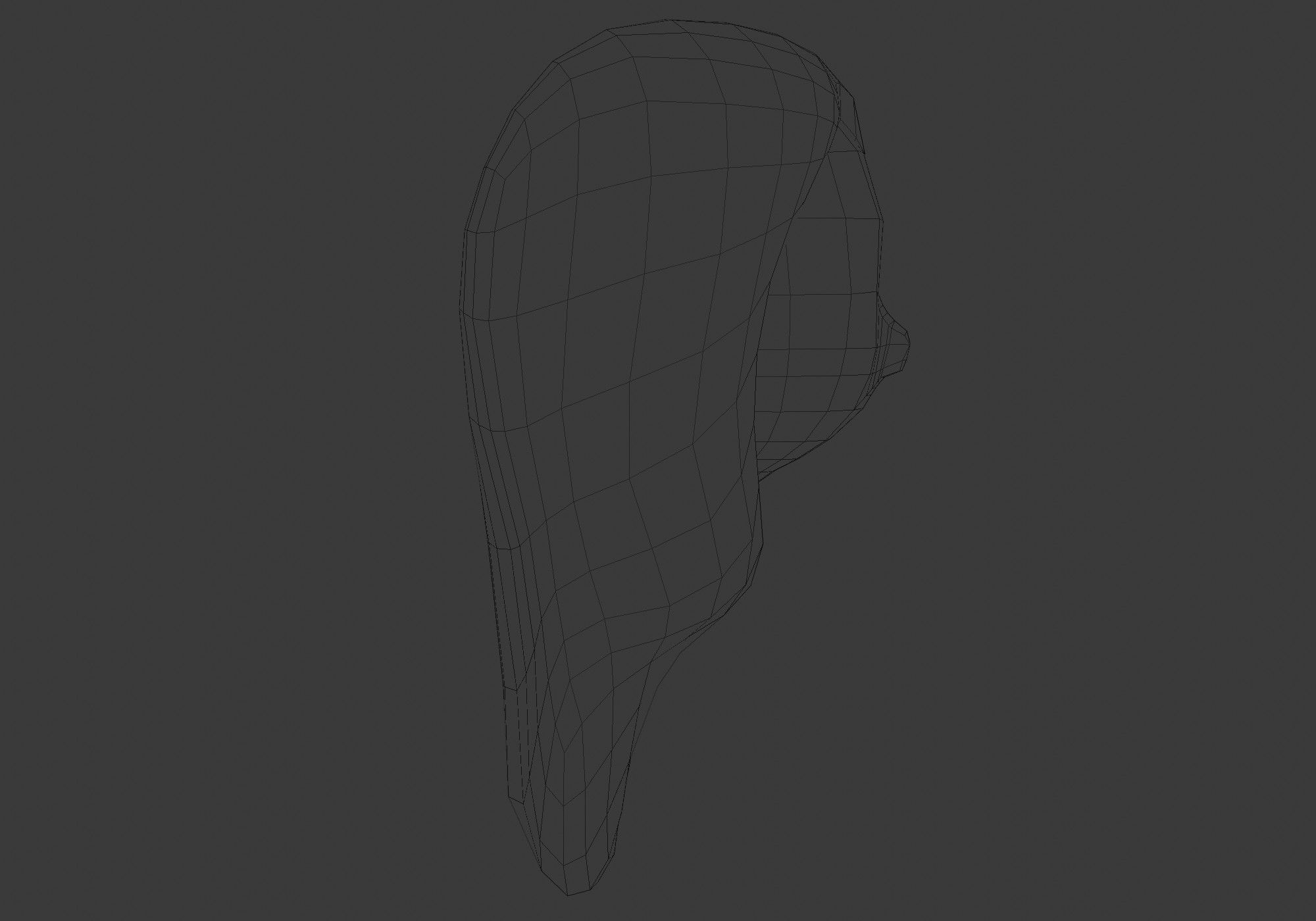 female cartoon hairstyle 3D model_7