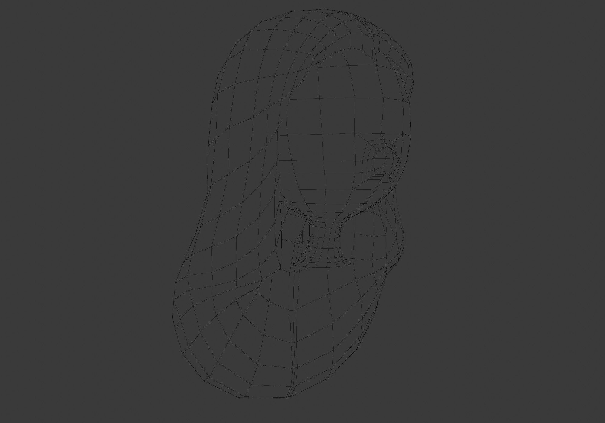 female cartoon hairstyle 3D model_6