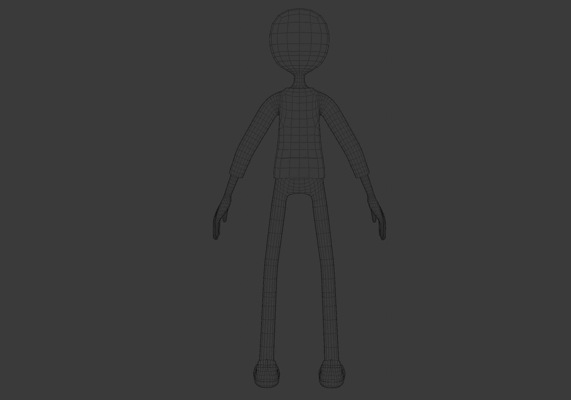basic cartoon boy 3D model_9