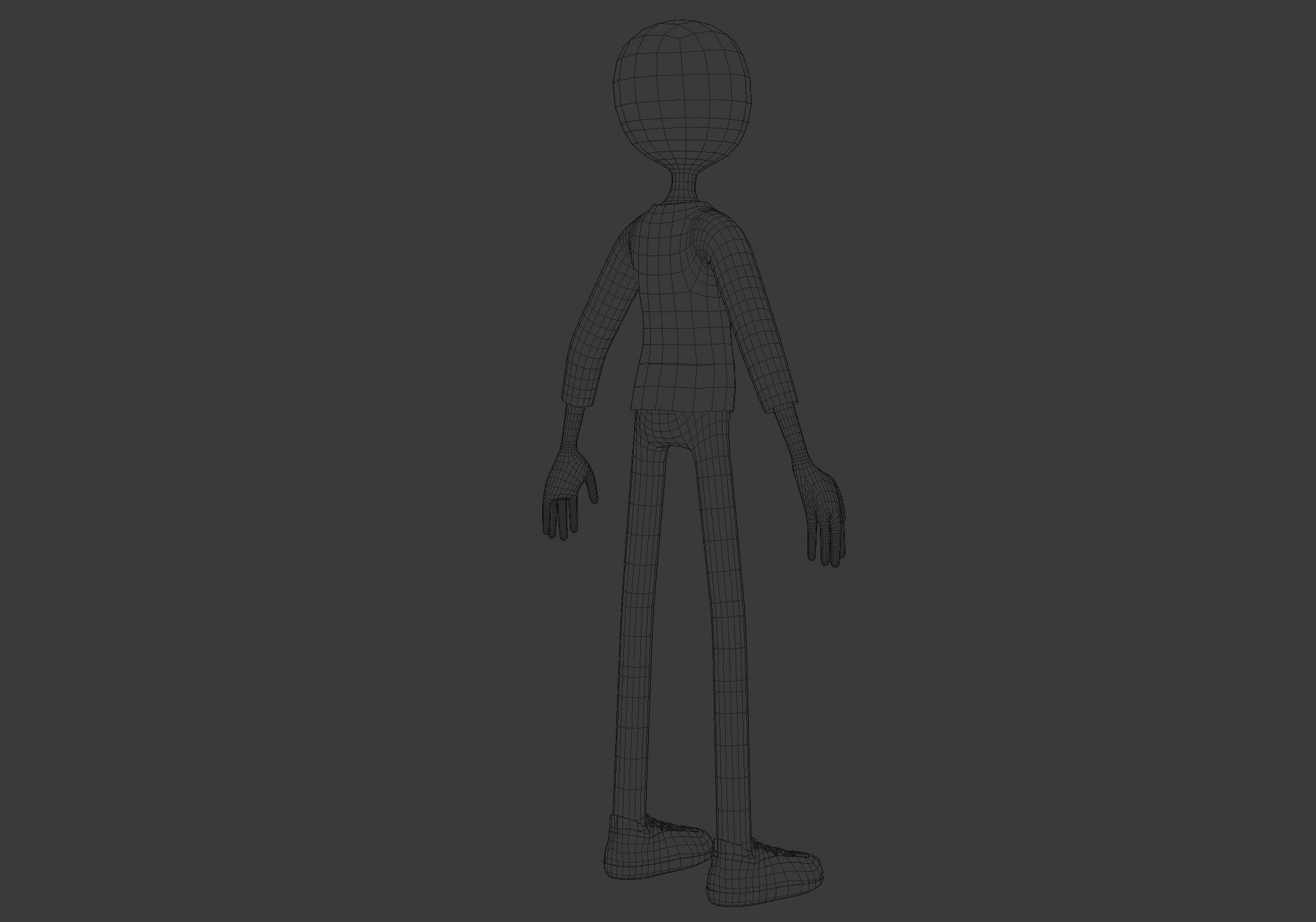 basic cartoon boy 3D model_8