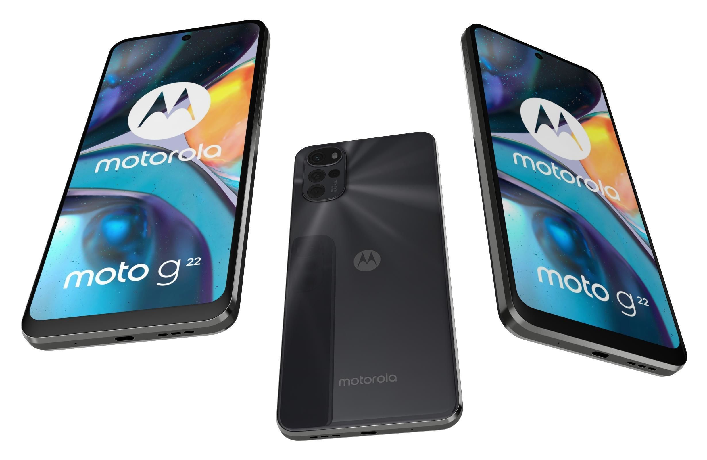 Motorola Moto G22 Black 3D model_2