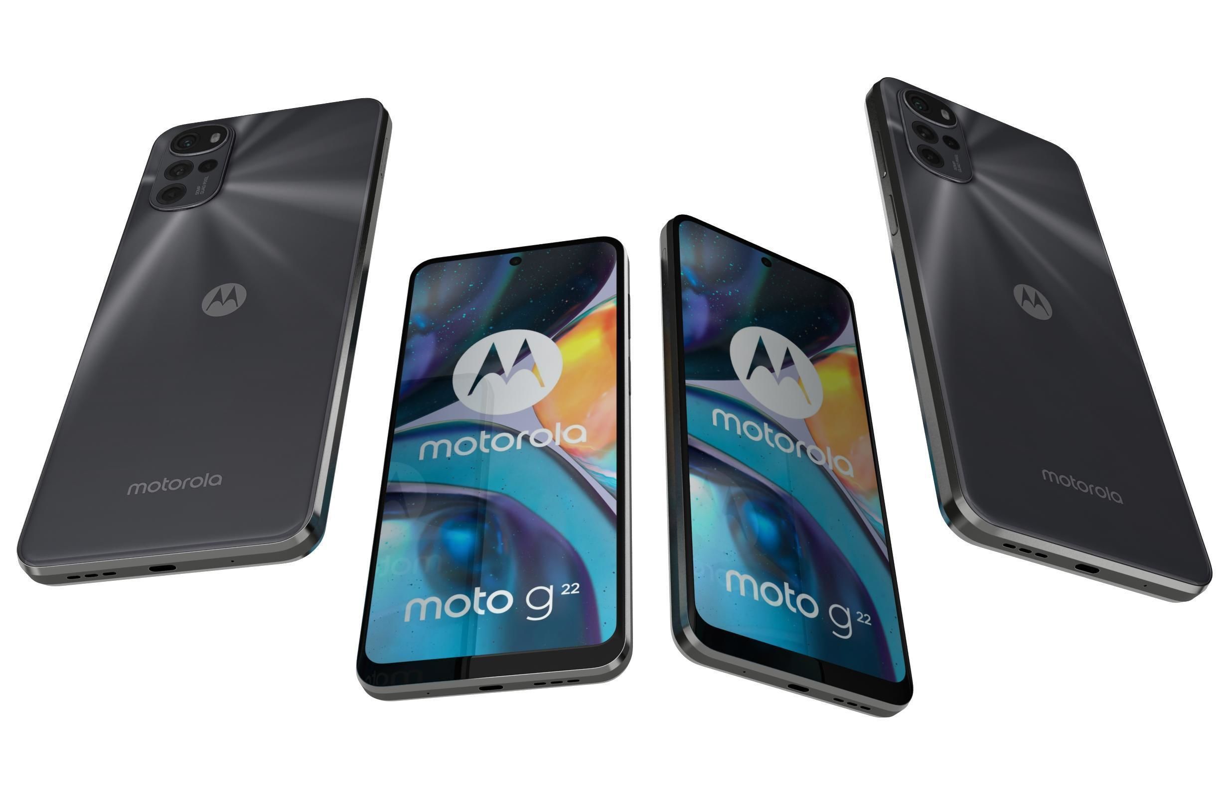 Motorola Moto G22 Black 3D model_4