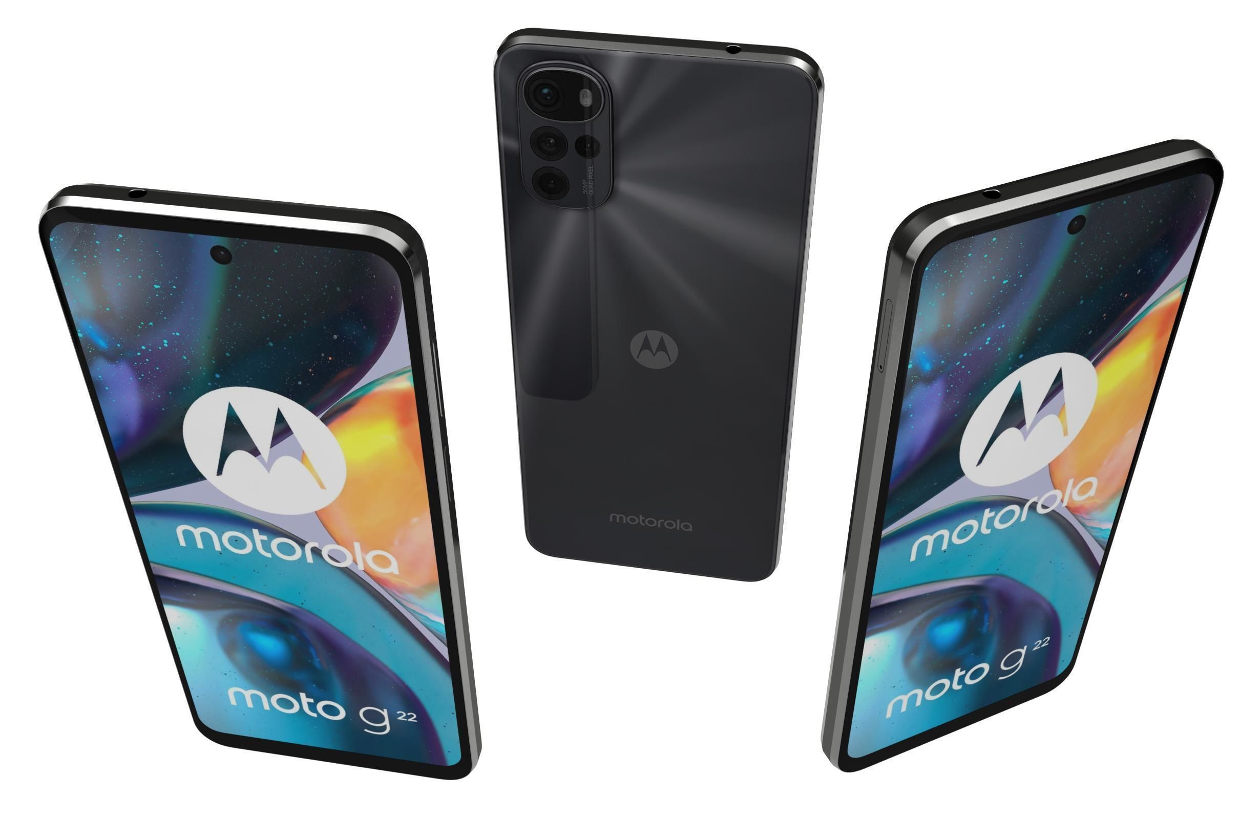 Motorola Moto G22 Black 3D model_1