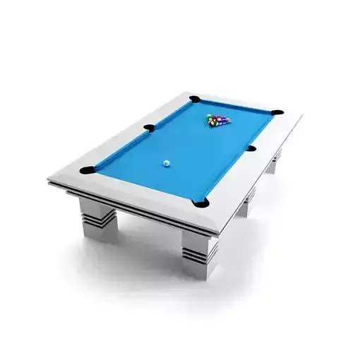 Modern Grey Black Billiard Table 3D model