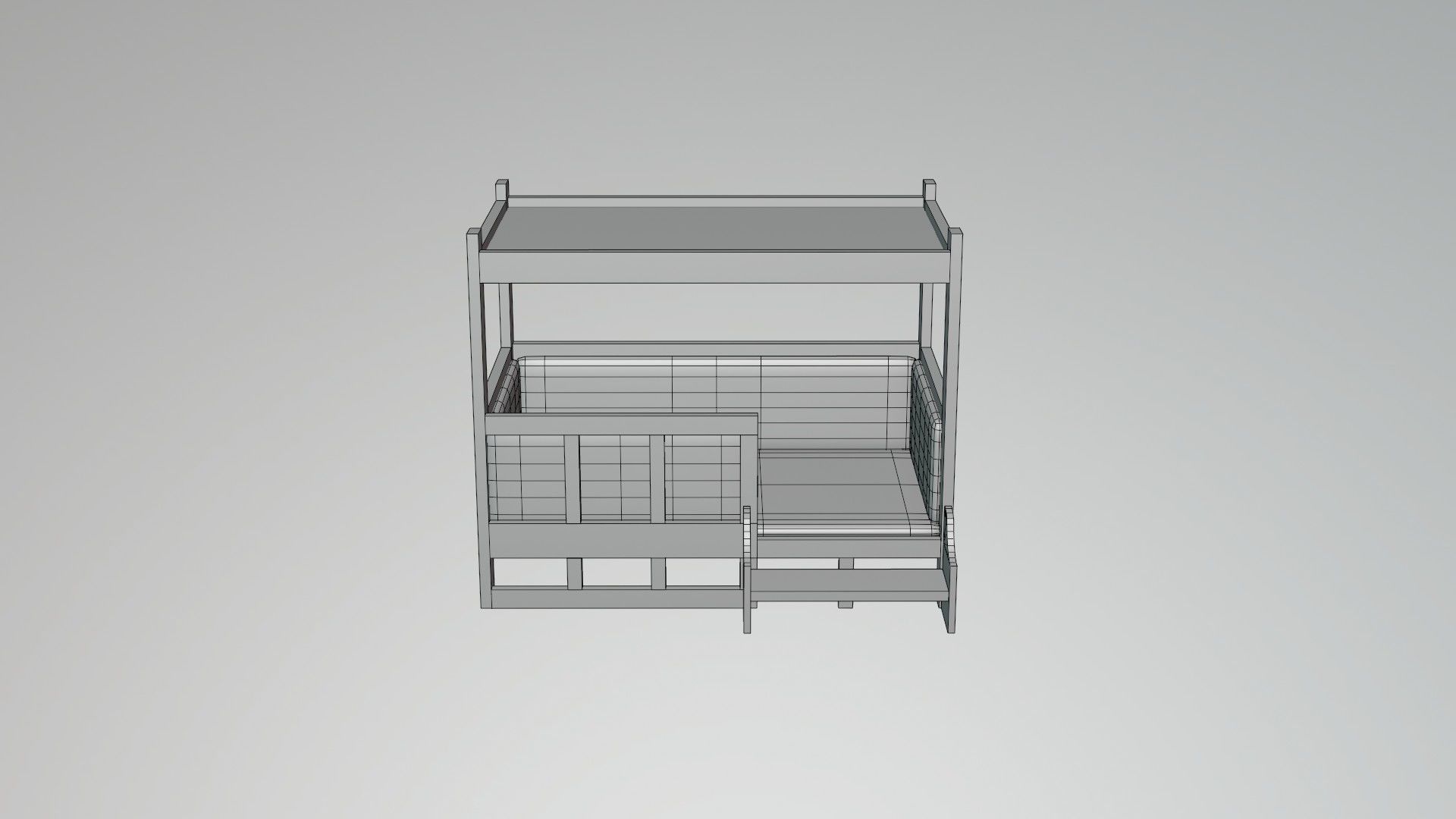 Dog House - Low poly Low-poly 3D model_8