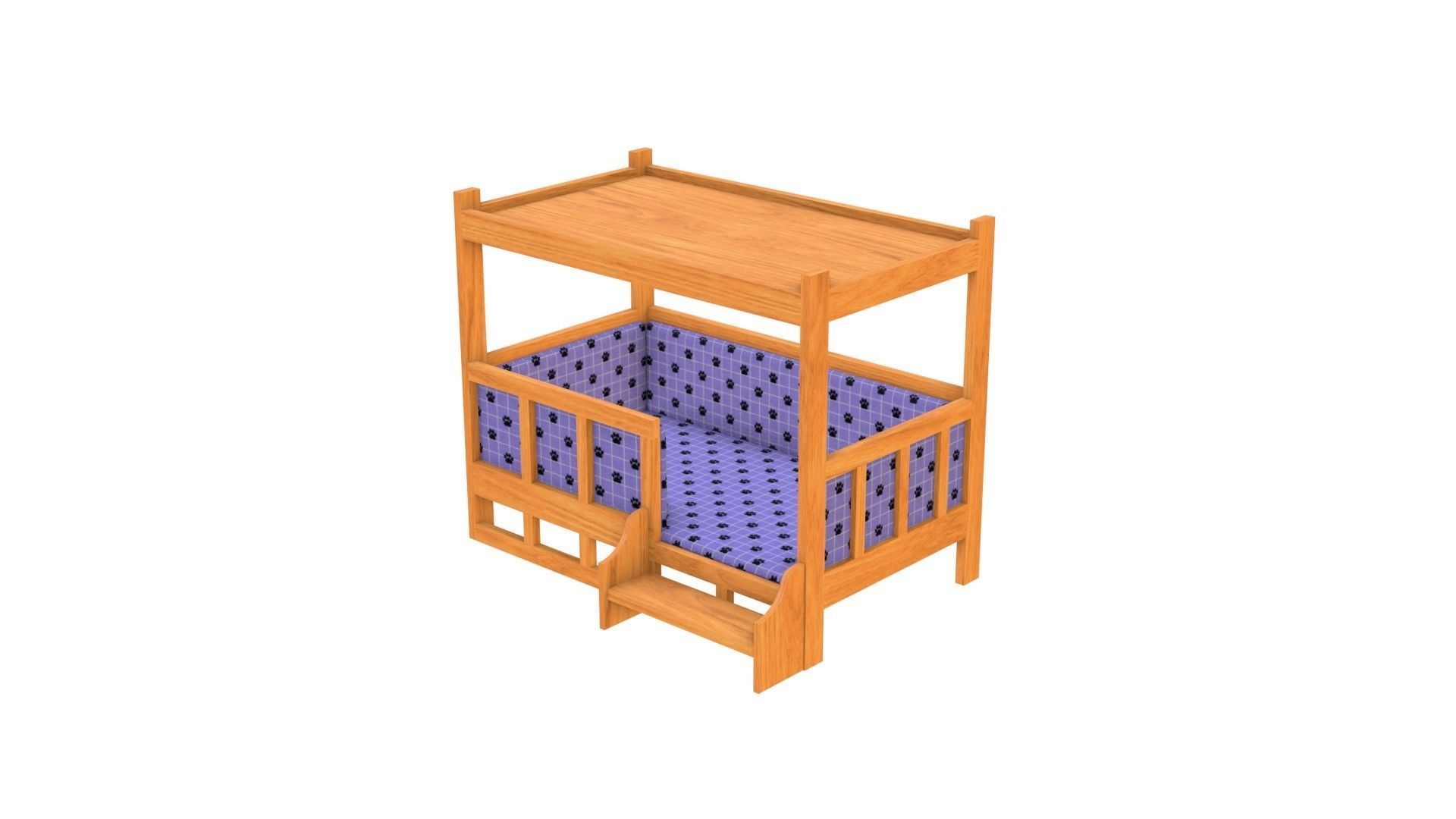 Dog House - Low poly Low-poly 3D model_4