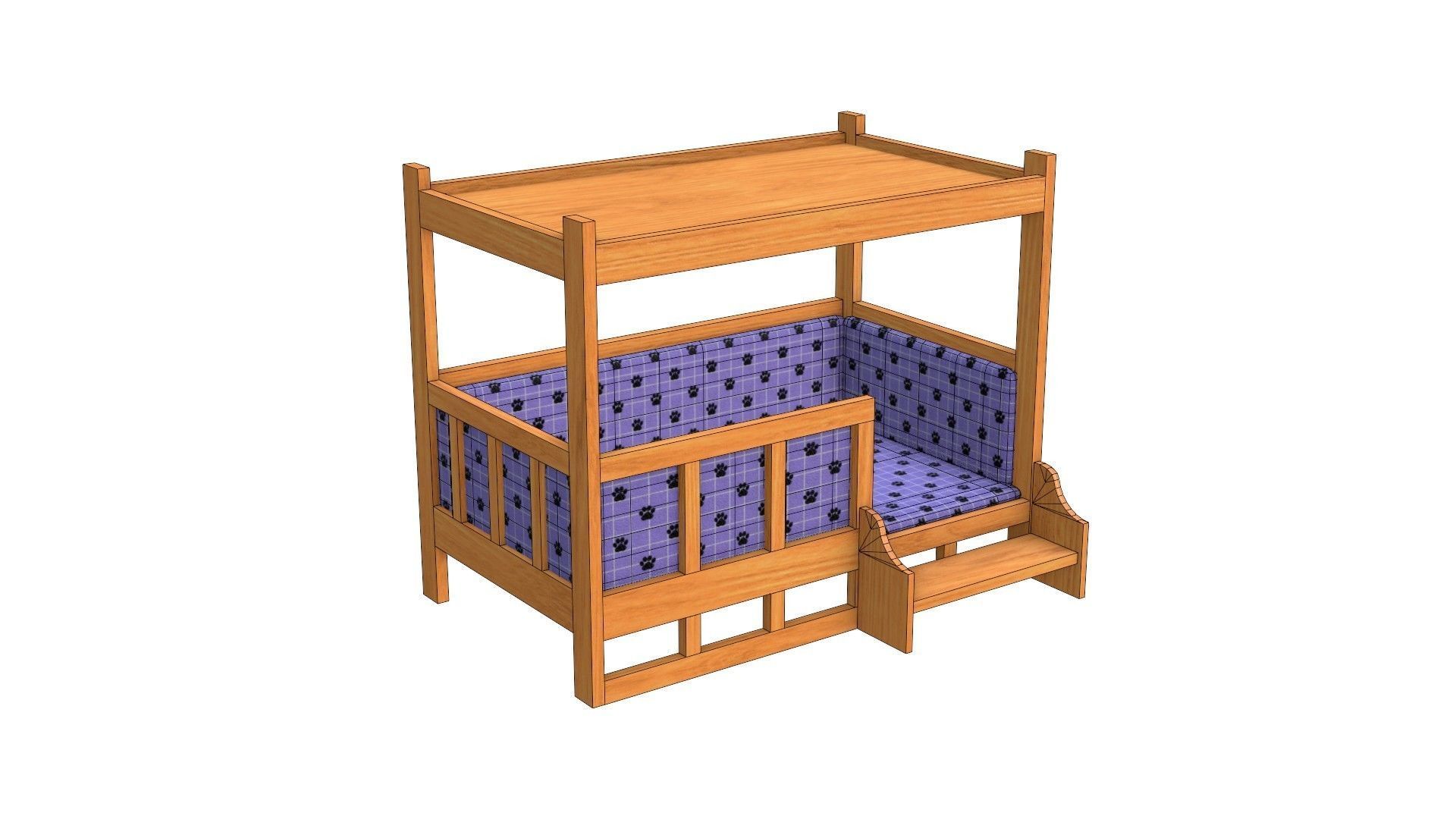 Dog House - Low poly Low-poly 3D model_12