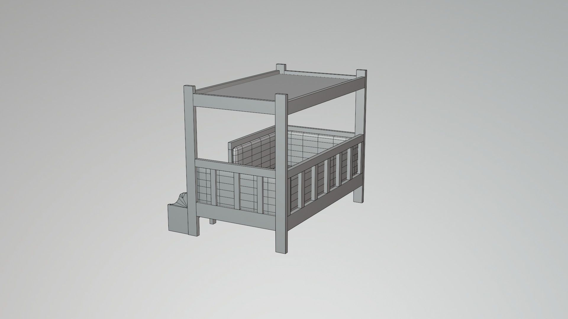 Dog House - Low poly Low-poly 3D model_10