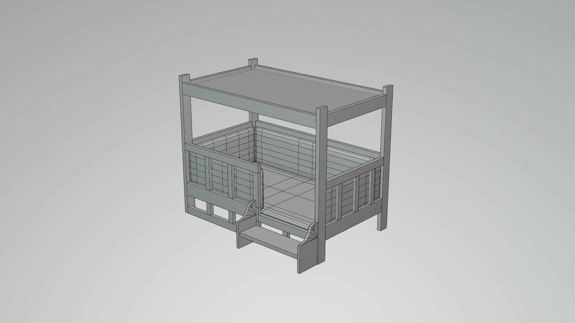 Dog House - Low poly Low-poly 3D model_9