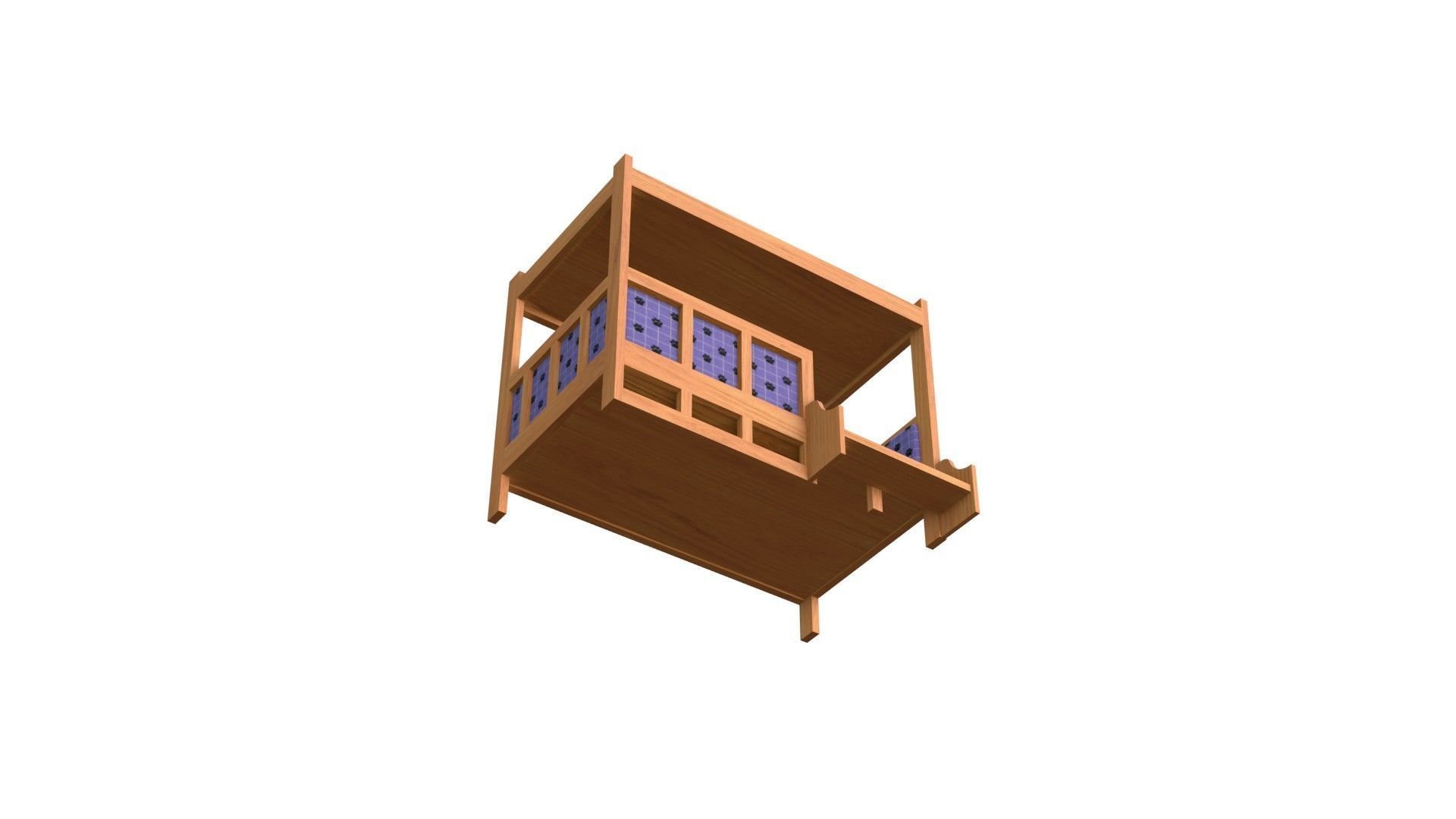 Dog House - Low poly Low-poly 3D model_6