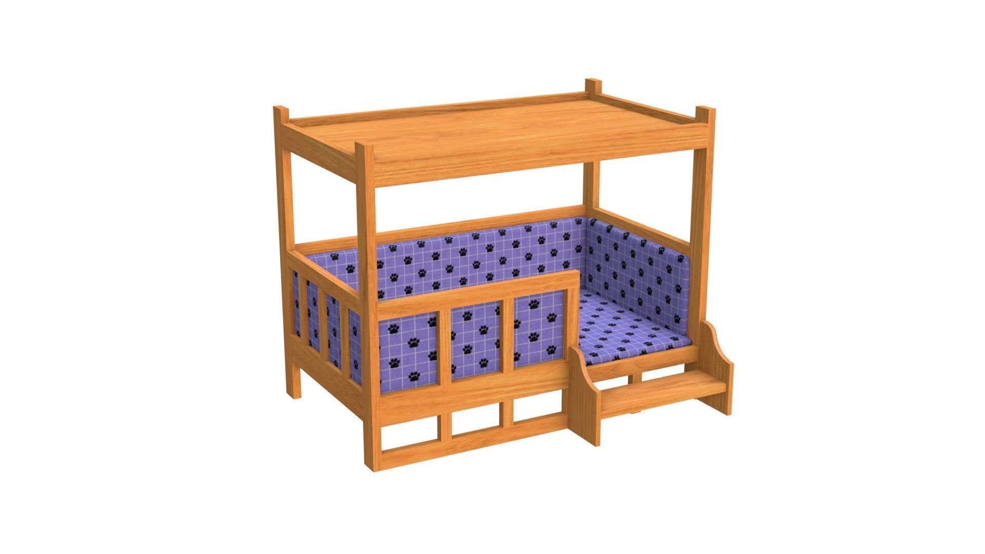 Dog House - Low poly Low-poly 3D model_2