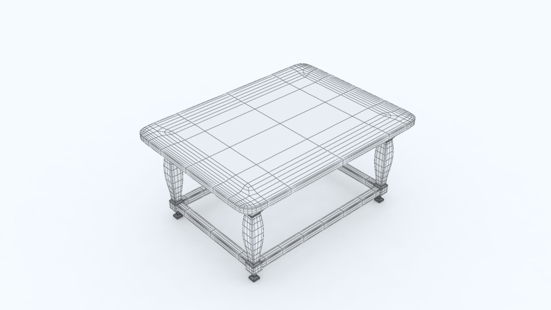Teapoy Table TT2 Low-poly 3D model_7