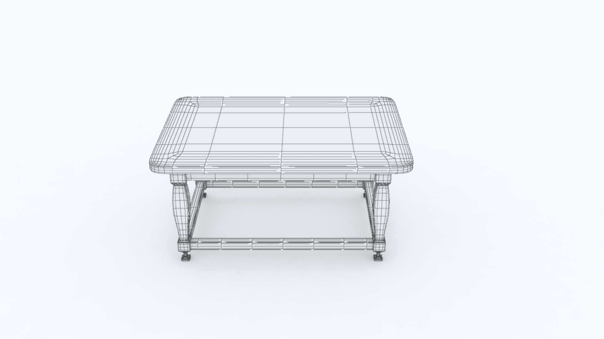 Teapoy Table TT2 Low-poly 3D model_6