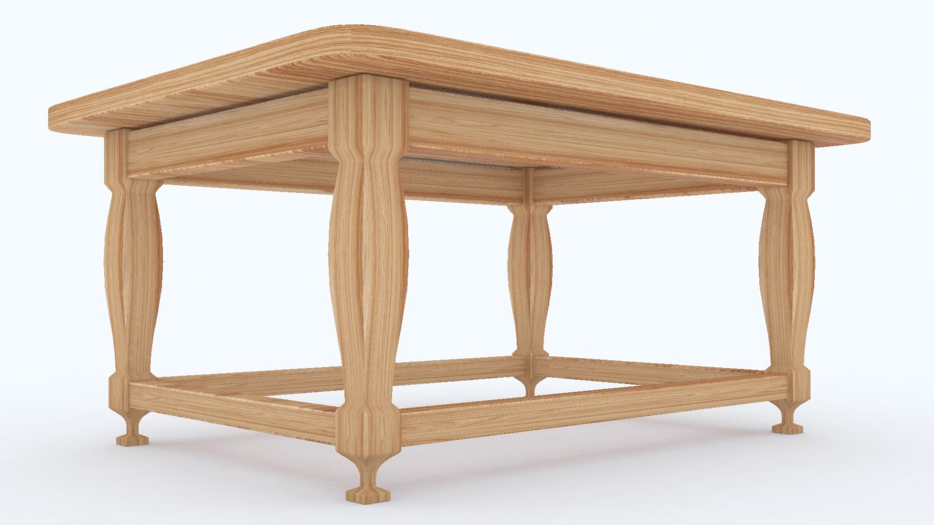Teapoy Table TT2 Low-poly 3D model_4