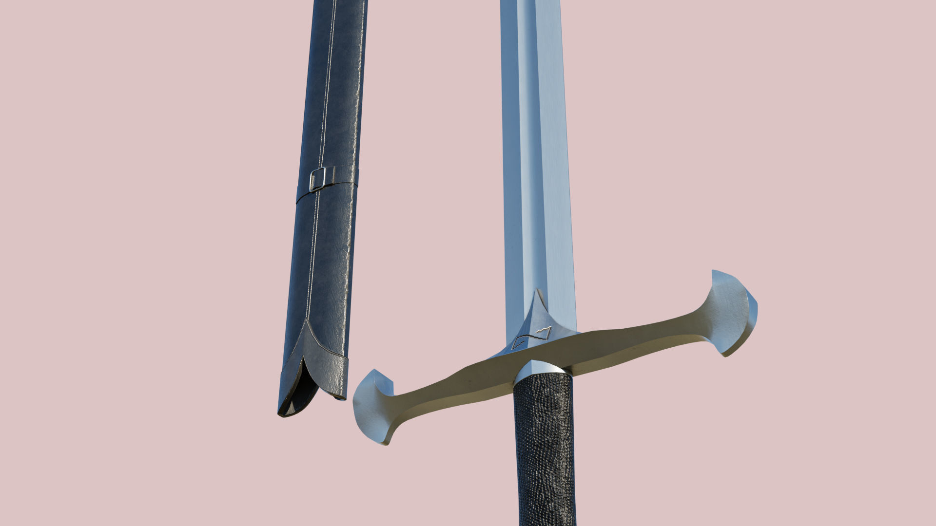 10 Swords Collection PBR Unity UE Arnold V-Ray Textures Included _20