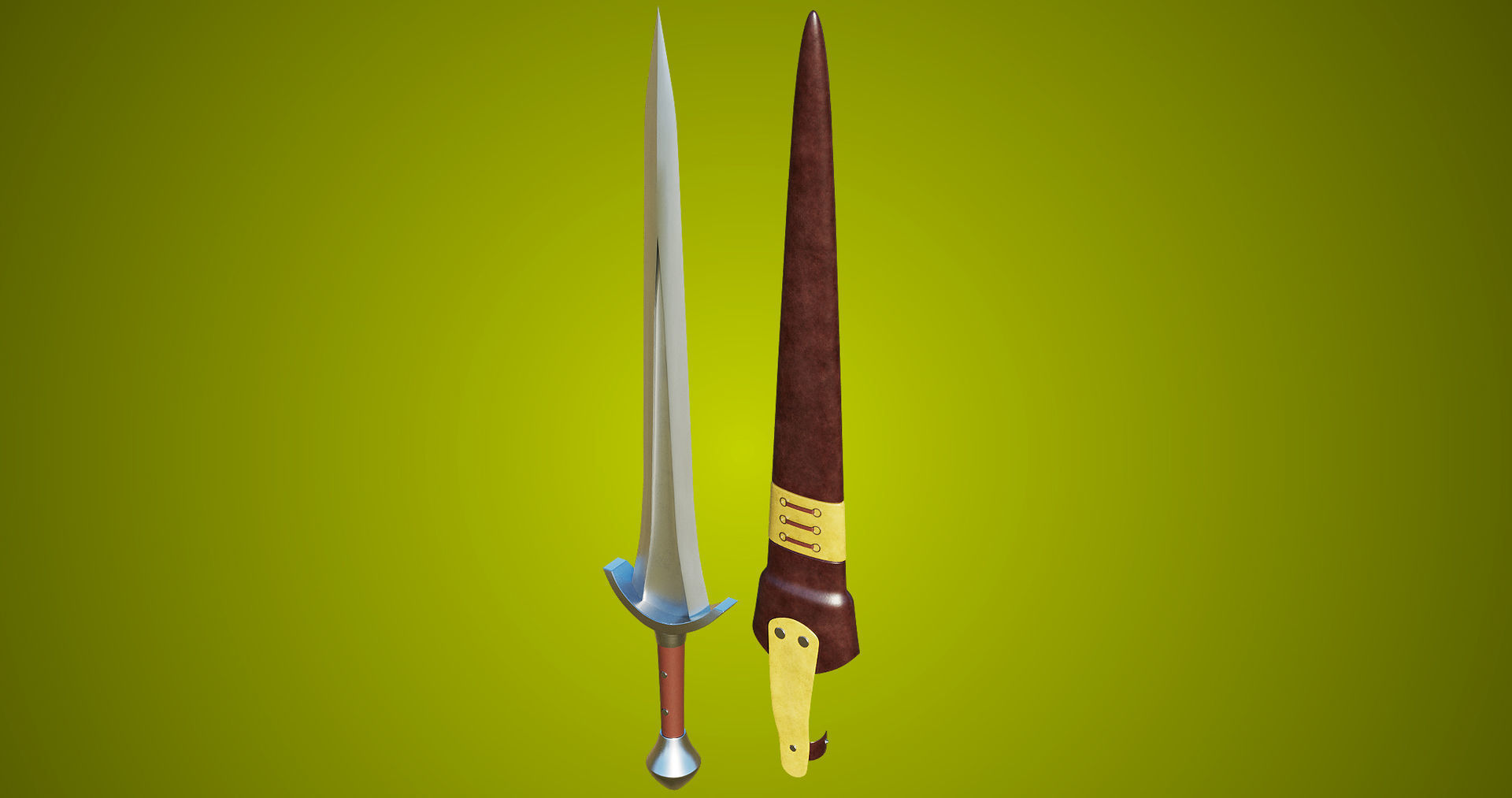 10 Swords Collection PBR Unity UE Arnold V-Ray Textures Included _78