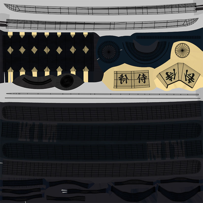 10 Swords Collection PBR Unity UE Arnold V-Ray Textures Included _95