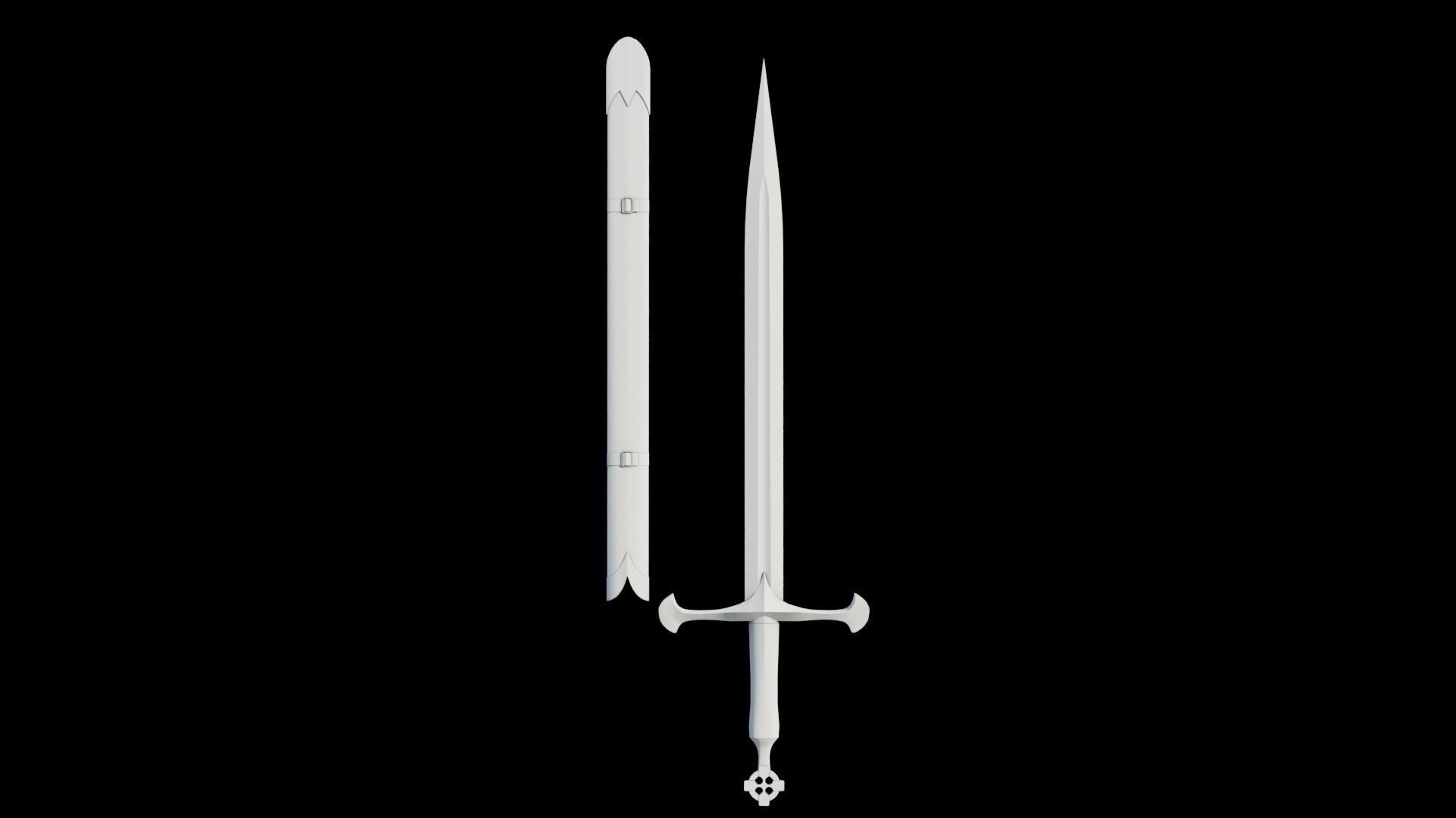 10 Swords Collection PBR Unity UE Arnold V-Ray Textures Included _21