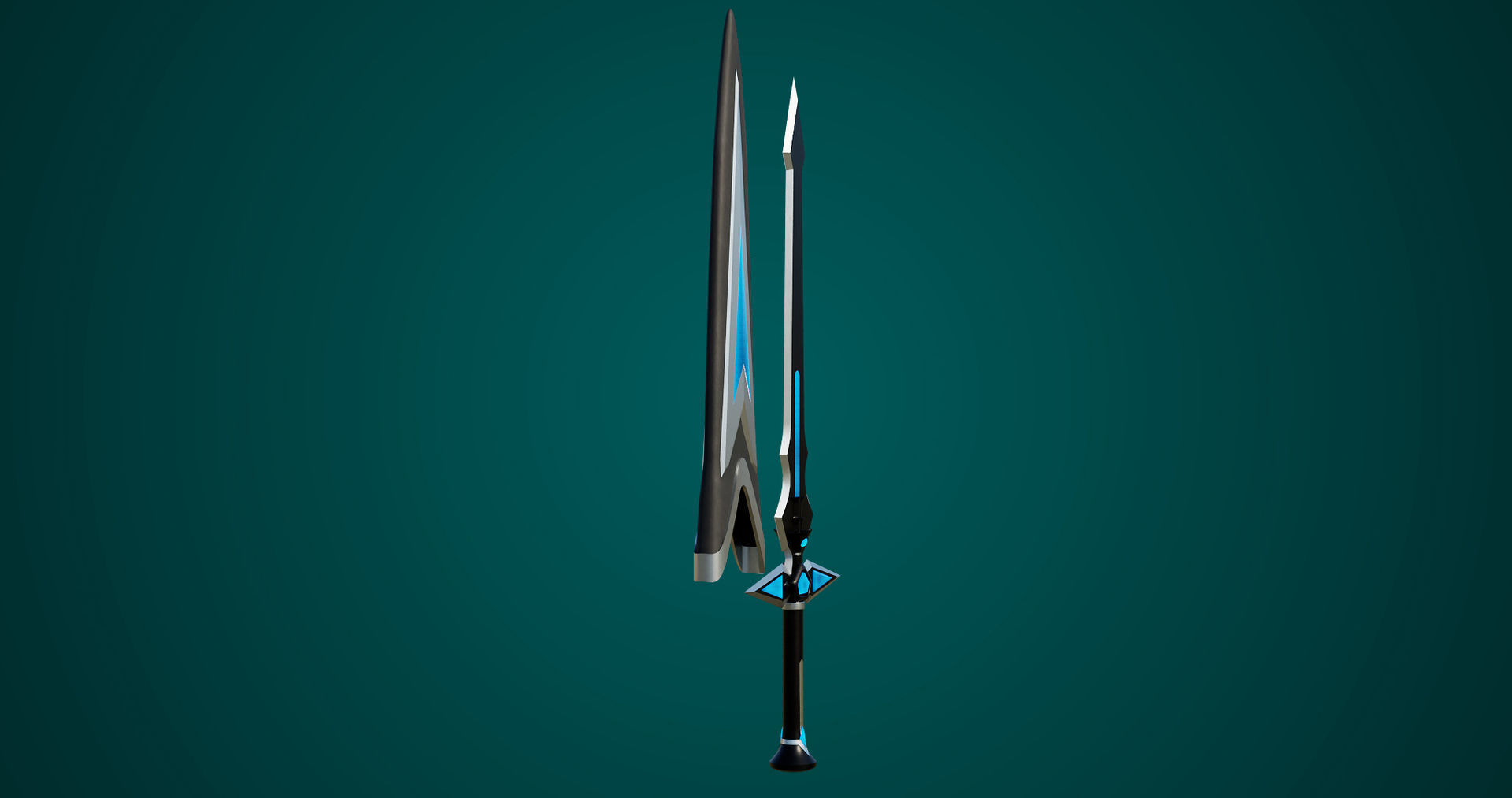 10 Swords Collection PBR Unity UE Arnold V-Ray Textures Included _38