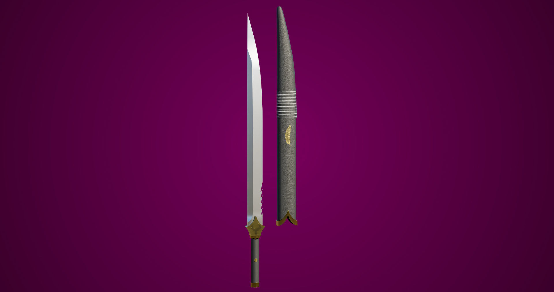 10 Swords Collection PBR Unity UE Arnold V-Ray Textures Included _47