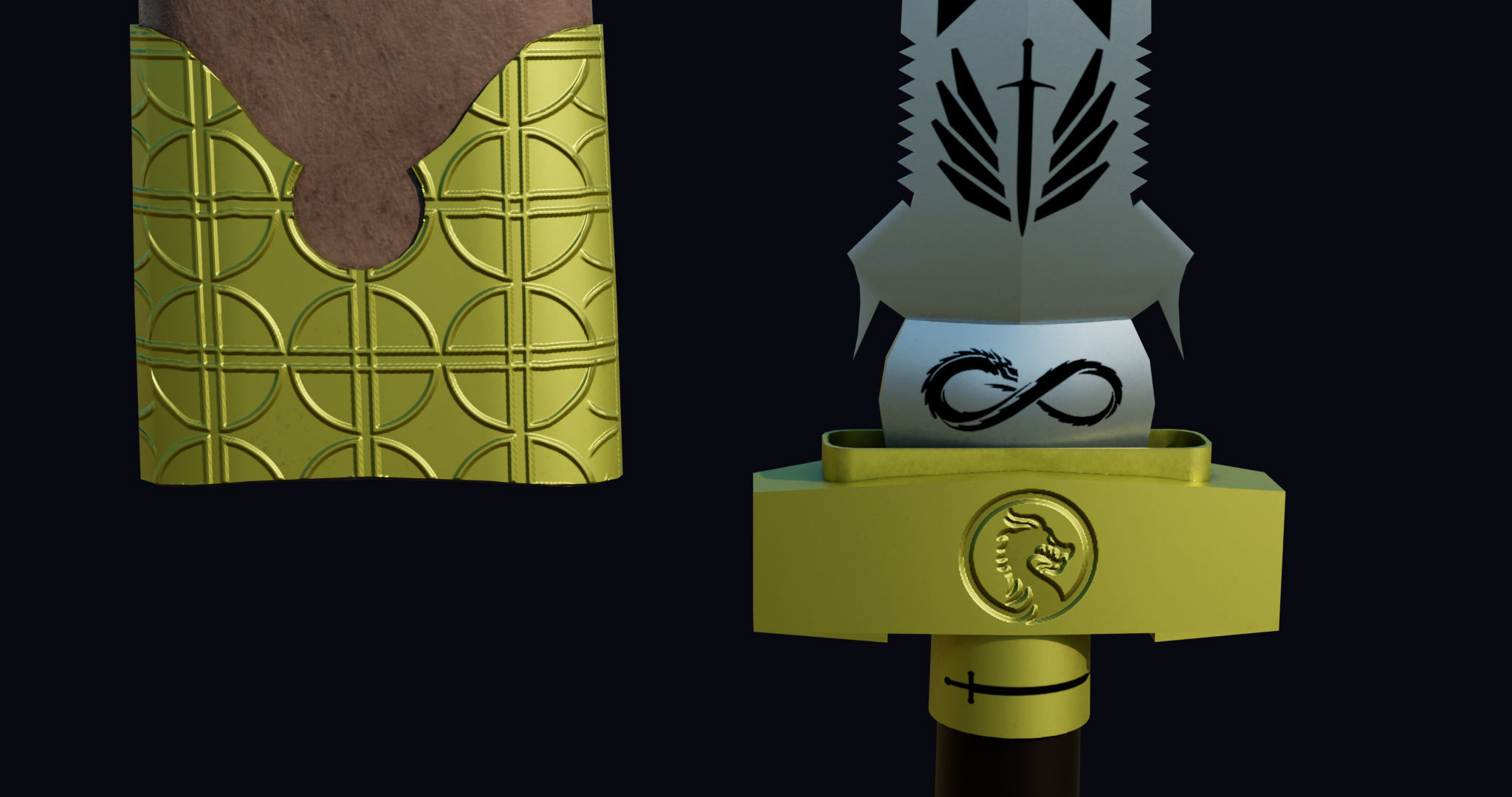 10 Swords Collection PBR Unity UE Arnold V-Ray Textures Included _29