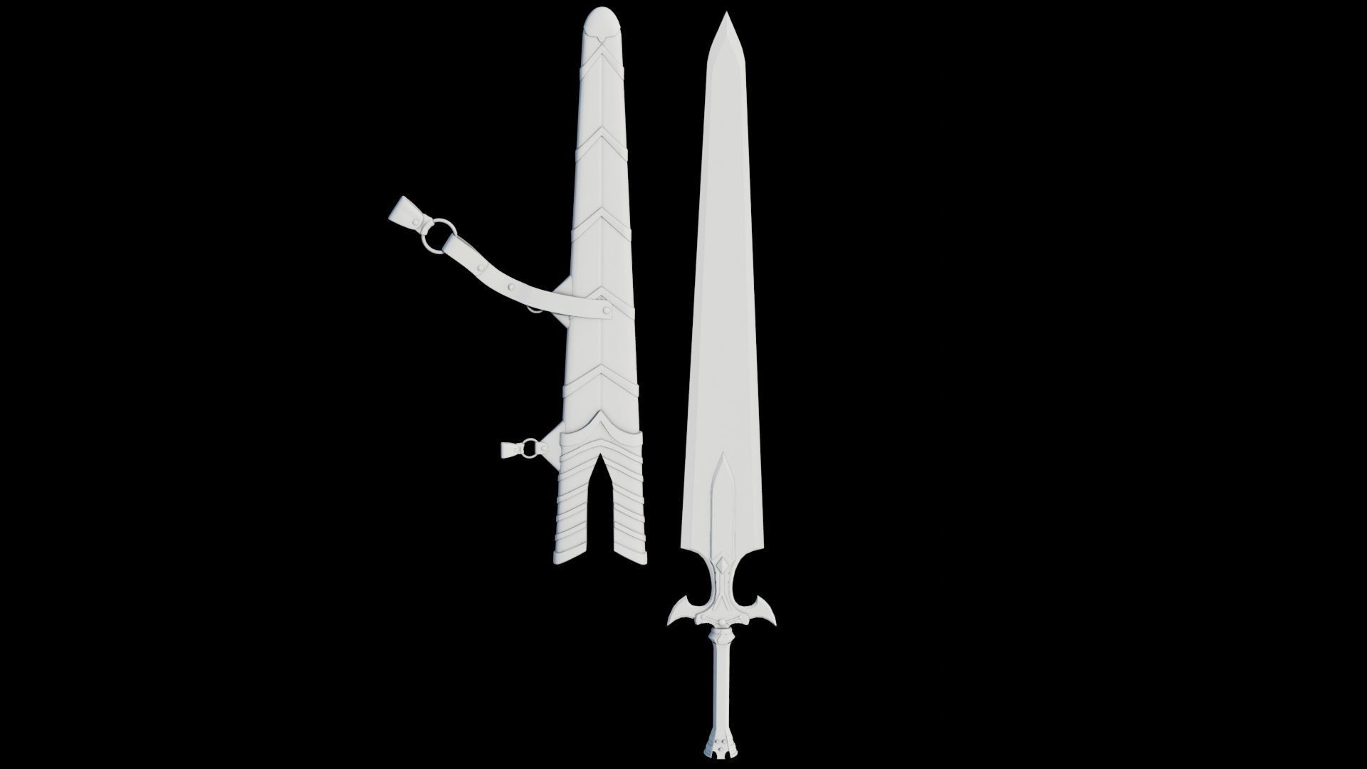 10 Swords Collection PBR Unity UE Arnold V-Ray Textures Included _11