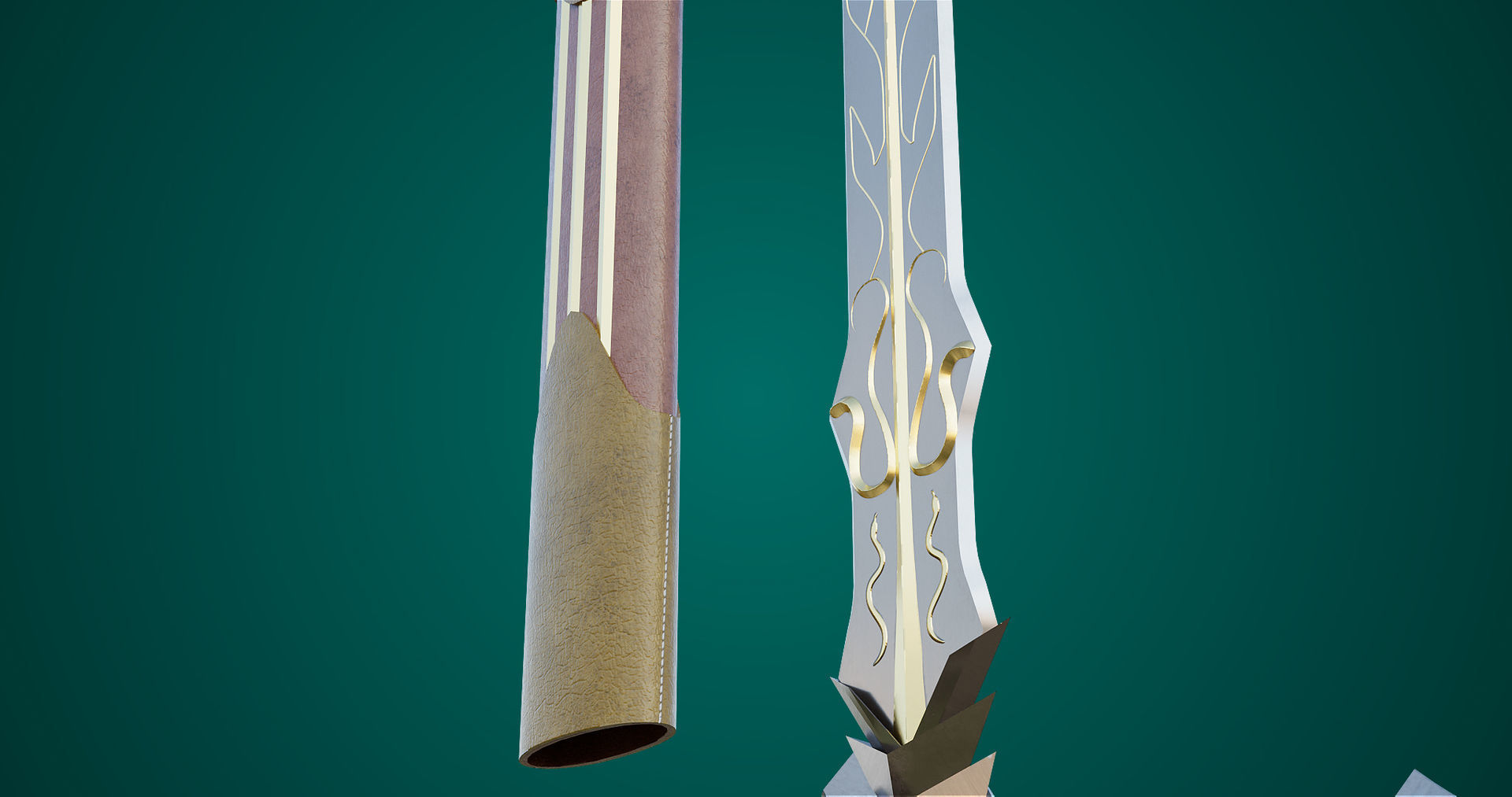 10 Swords Collection PBR Unity UE Arnold V-Ray Textures Included _58