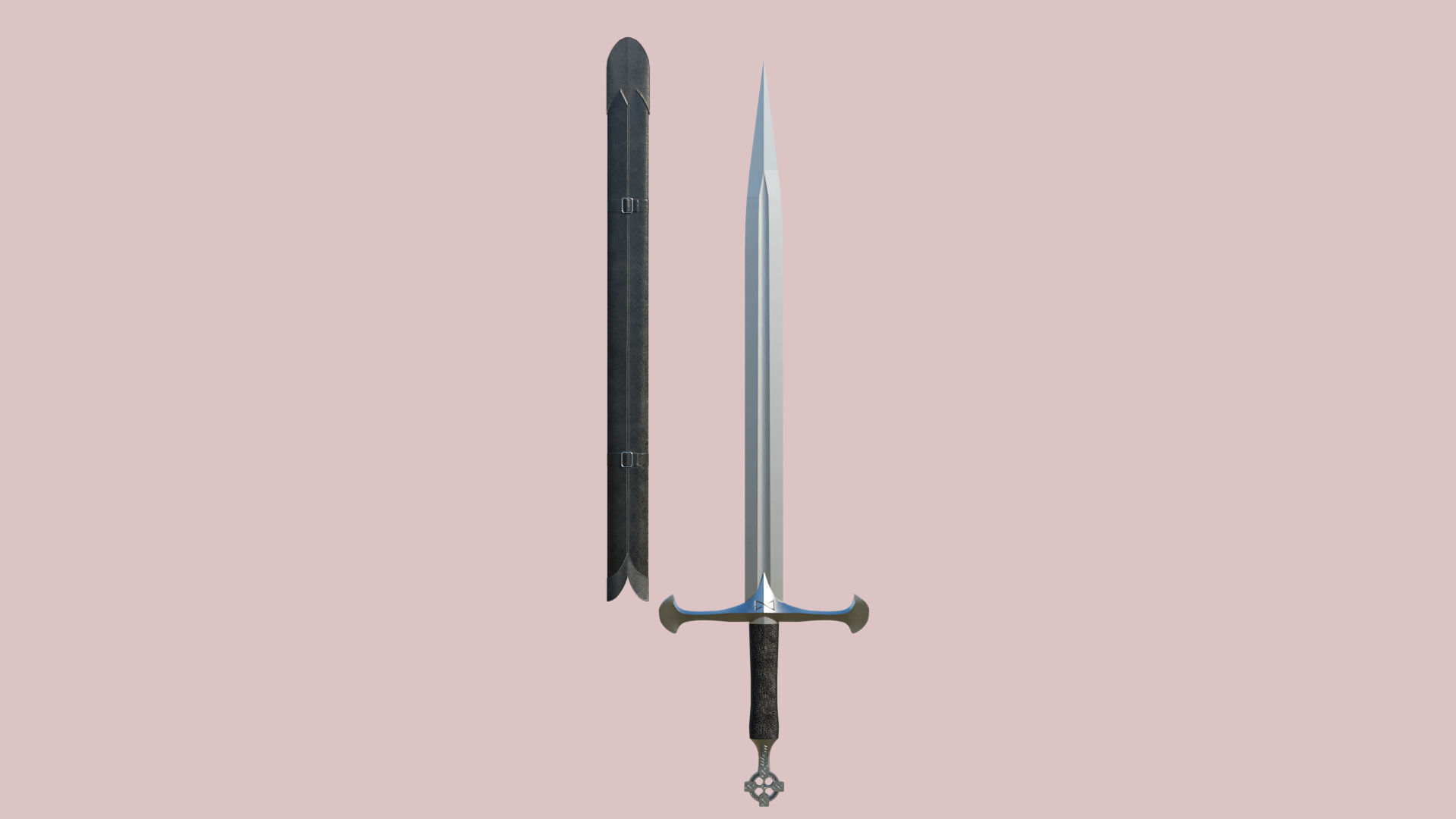 10 Swords Collection PBR Unity UE Arnold V-Ray Textures Included _19