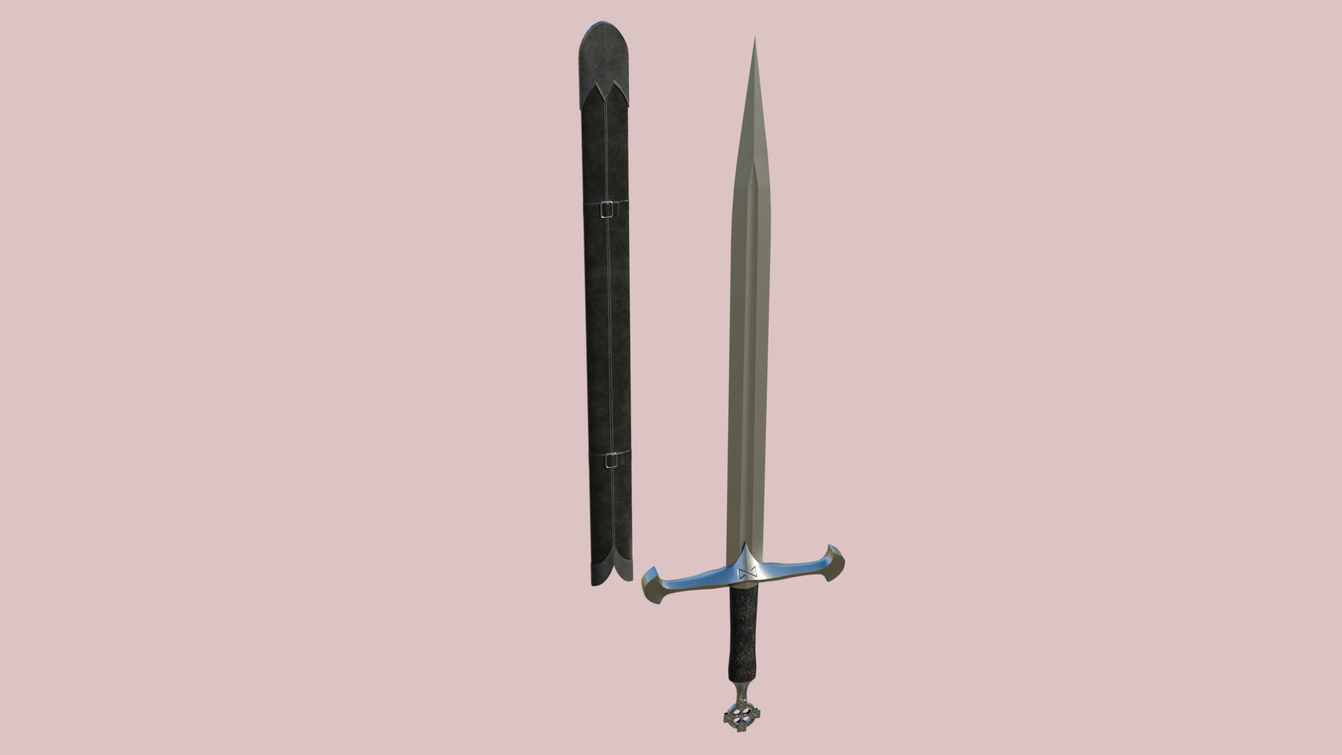 10 Swords Collection PBR Unity UE Arnold V-Ray Textures Included _17