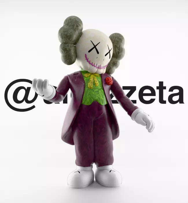 Kaws Joker for Print 3D print model_33