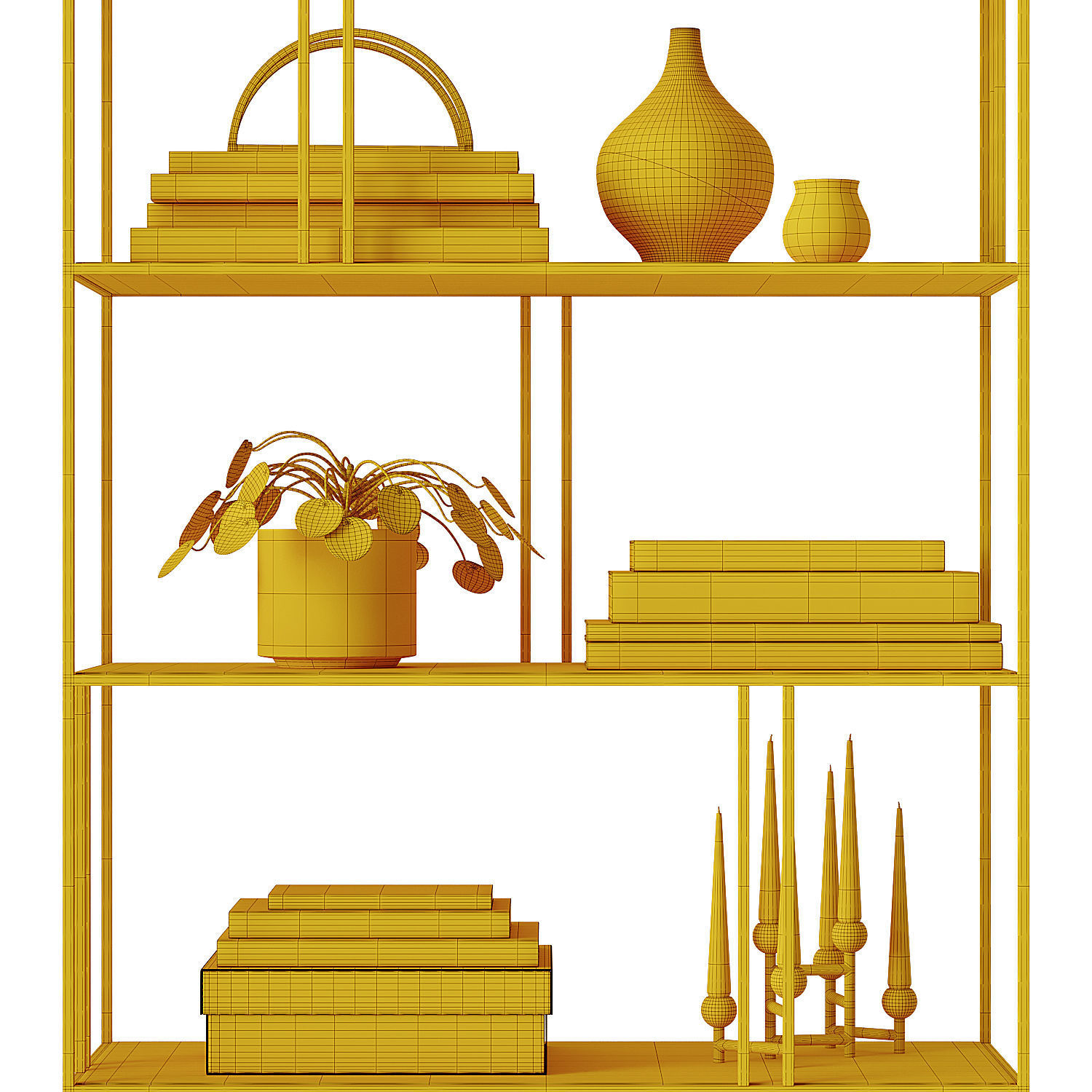 Westelm - Profile Bookcase 3D model_10