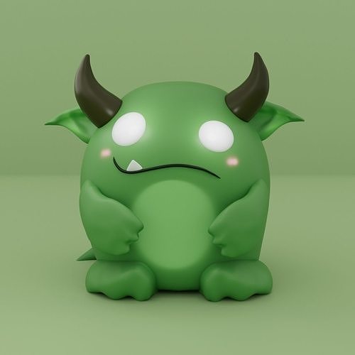 Cute Little Monster 04 3D print model