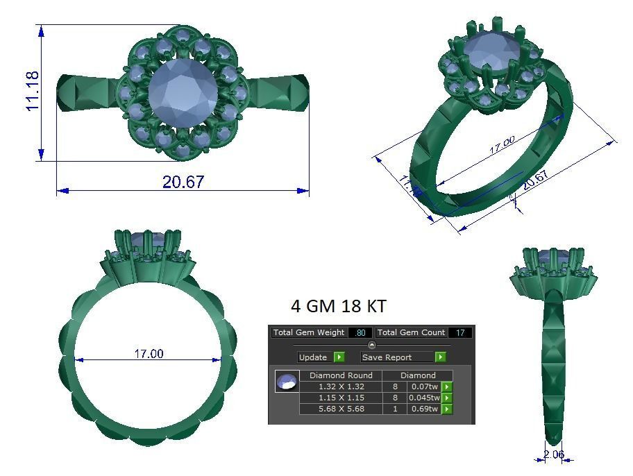 Ring - 0992 3D print model_1