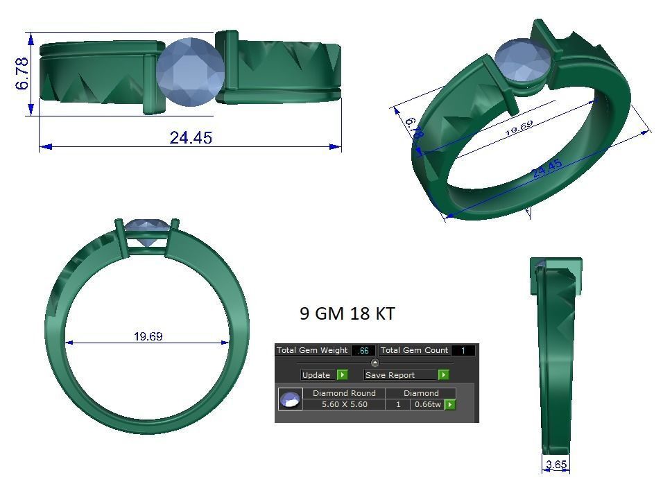 Ring - 0989 3D print model_1