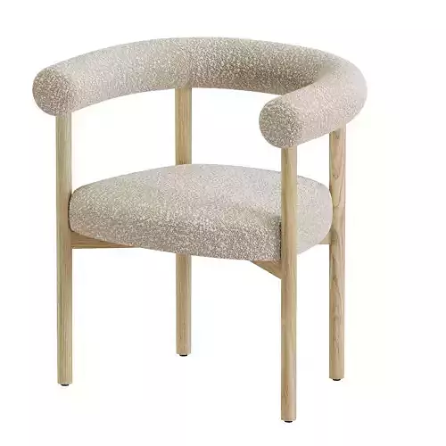 Mazz Boucle Dining Chair by Leanne Ford