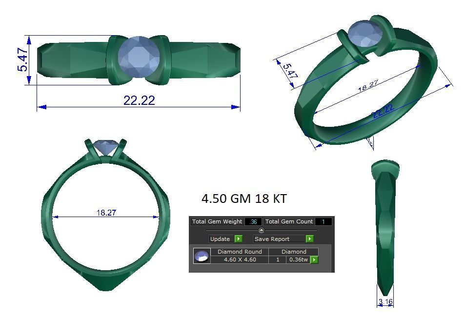 Ring - 0988 3D print model_1