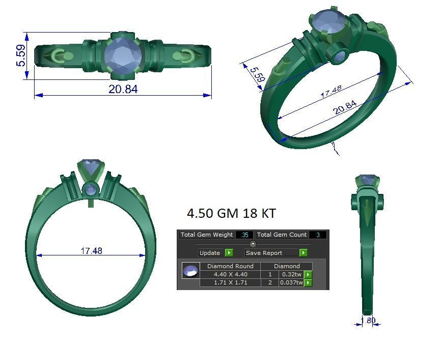Ring - 0961 3D print model_1
