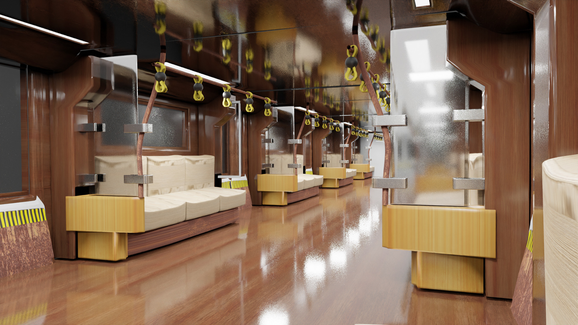 High Quality Subway Train 3D Model Realism at Its Finest 3D model_5