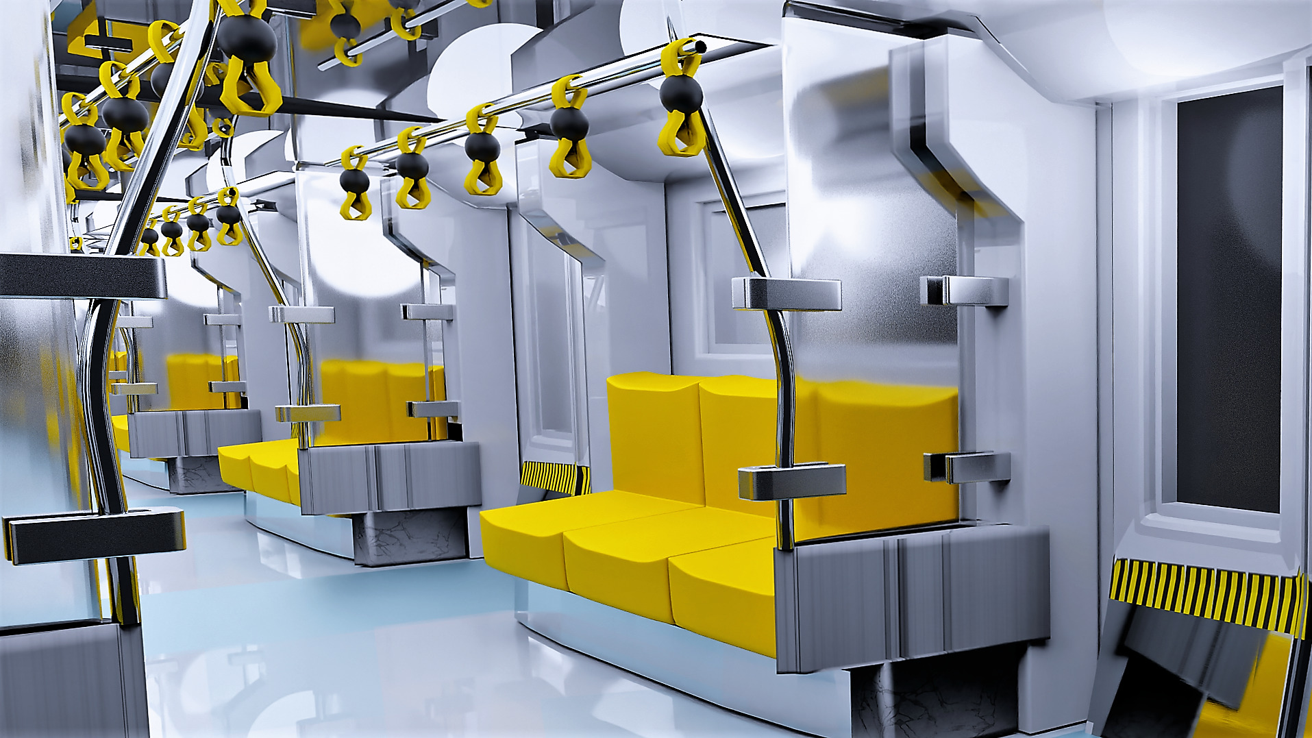 High Quality Subway Train 3D Model Realism at Its Finest 3D model_27