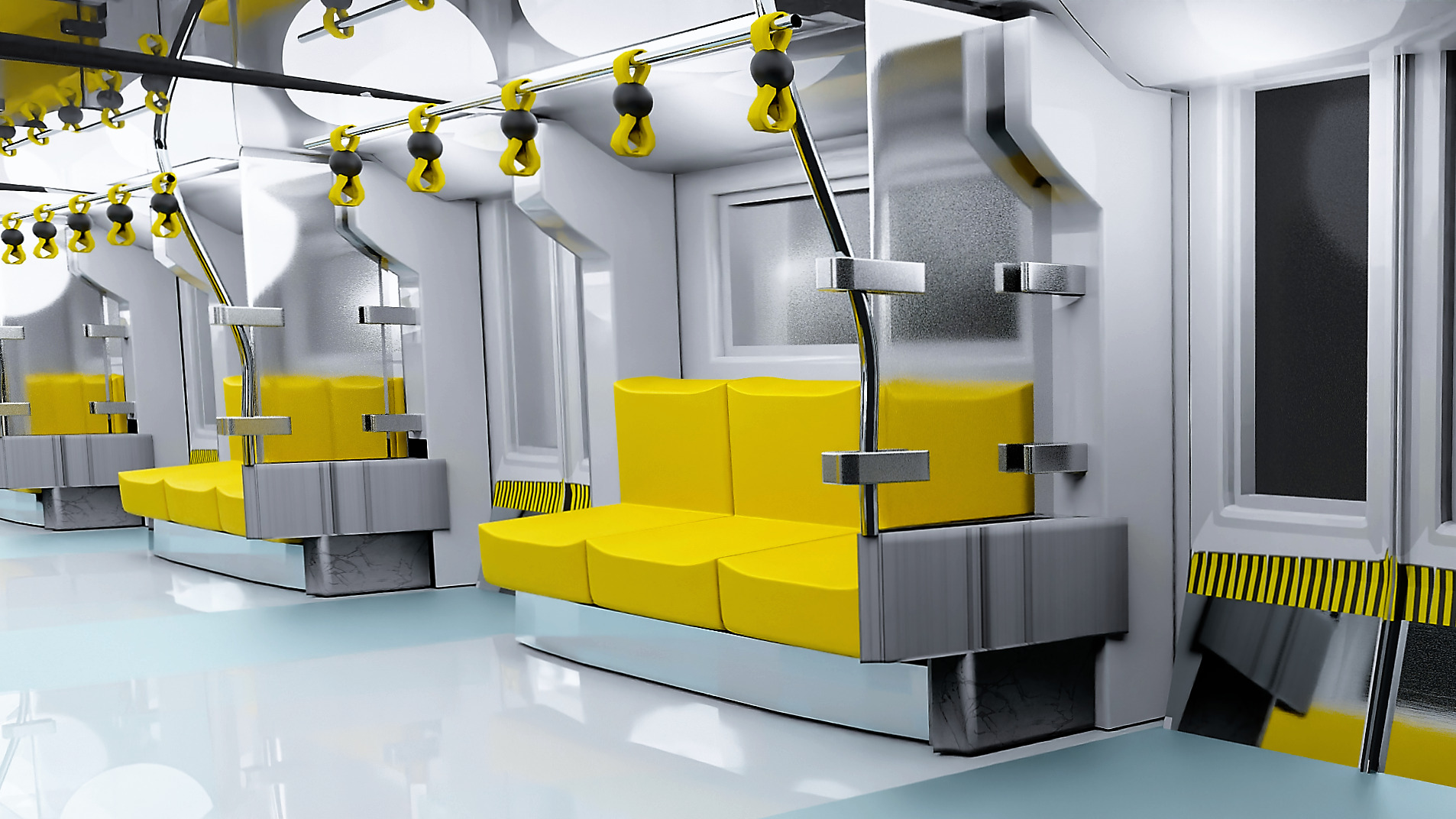 High Quality Subway Train 3D Model Realism at Its Finest 3D model_29