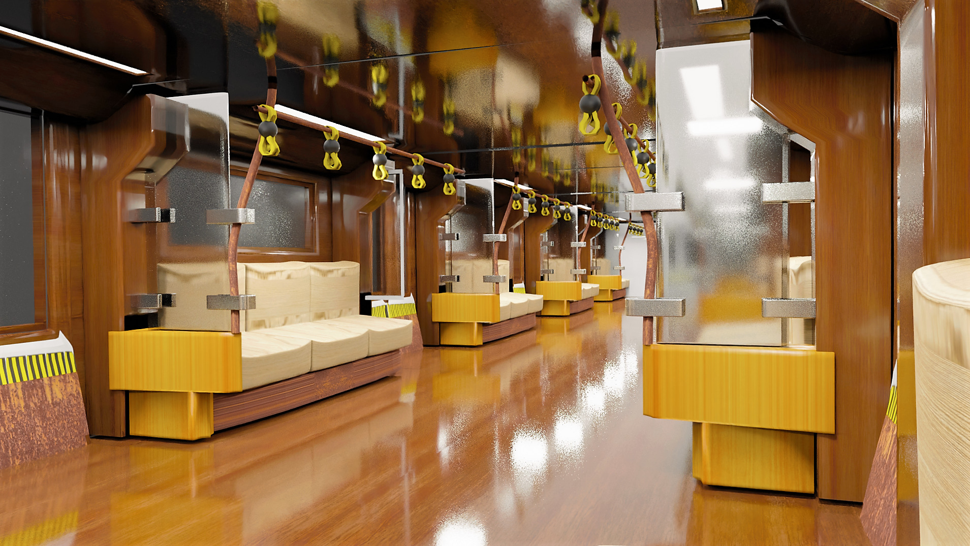 High Quality Subway Train 3D Model Realism at Its Finest 3D model_9
