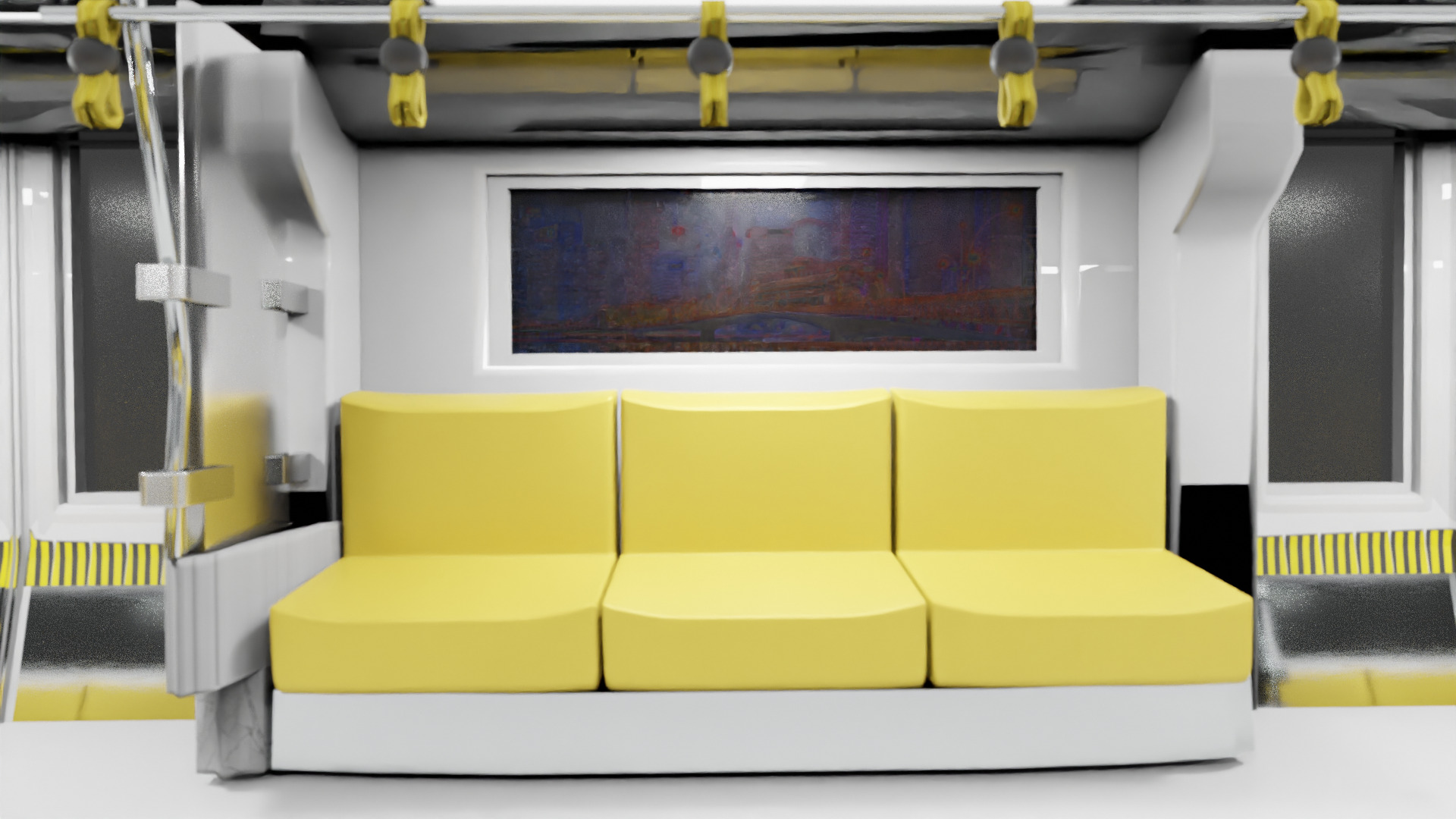 High Quality Subway Train 3D Model Realism at Its Finest 3D model_19