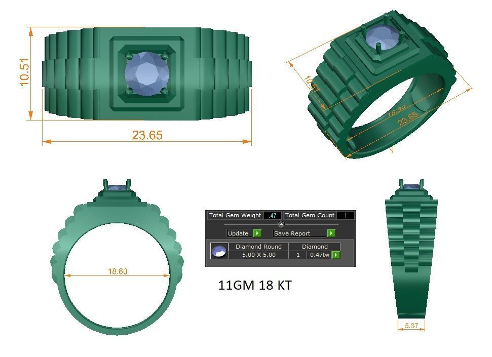 Ring - 0863 3D print model_1