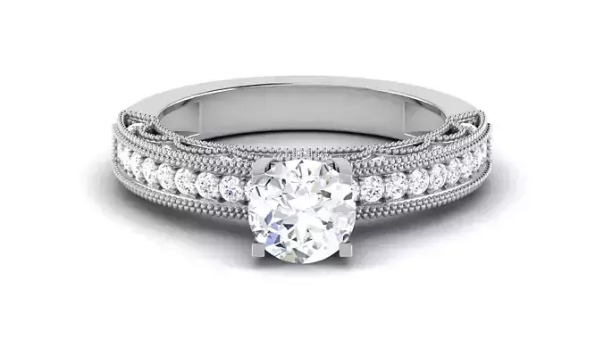 Solitaire Wedding Engagement Ring Bridal Ring