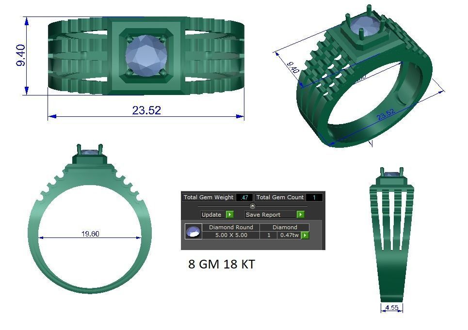 Ring - 0859 3D print model_1